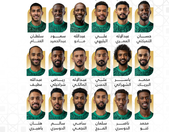 Esta es la lista de convocados por Arabia Saudita para el mundial.