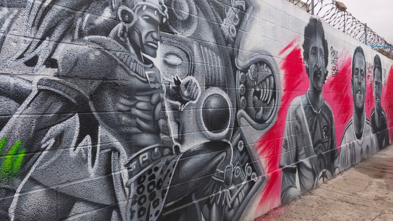 Mural mundialista en Puebla. CONOCE la OBRA URBANA